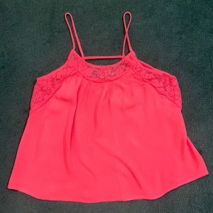 Pink cute crop top